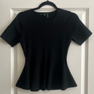 English Rose Peplum Short Sleeve Top